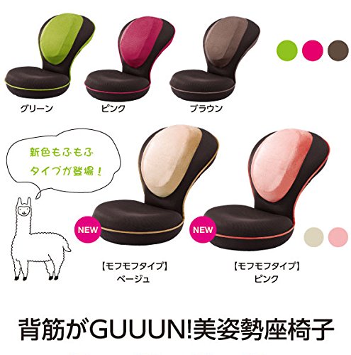 Amazon.co.jp: PROIDEA プロイデア 背筋がGUUUN美姿勢座椅子 (ピンク